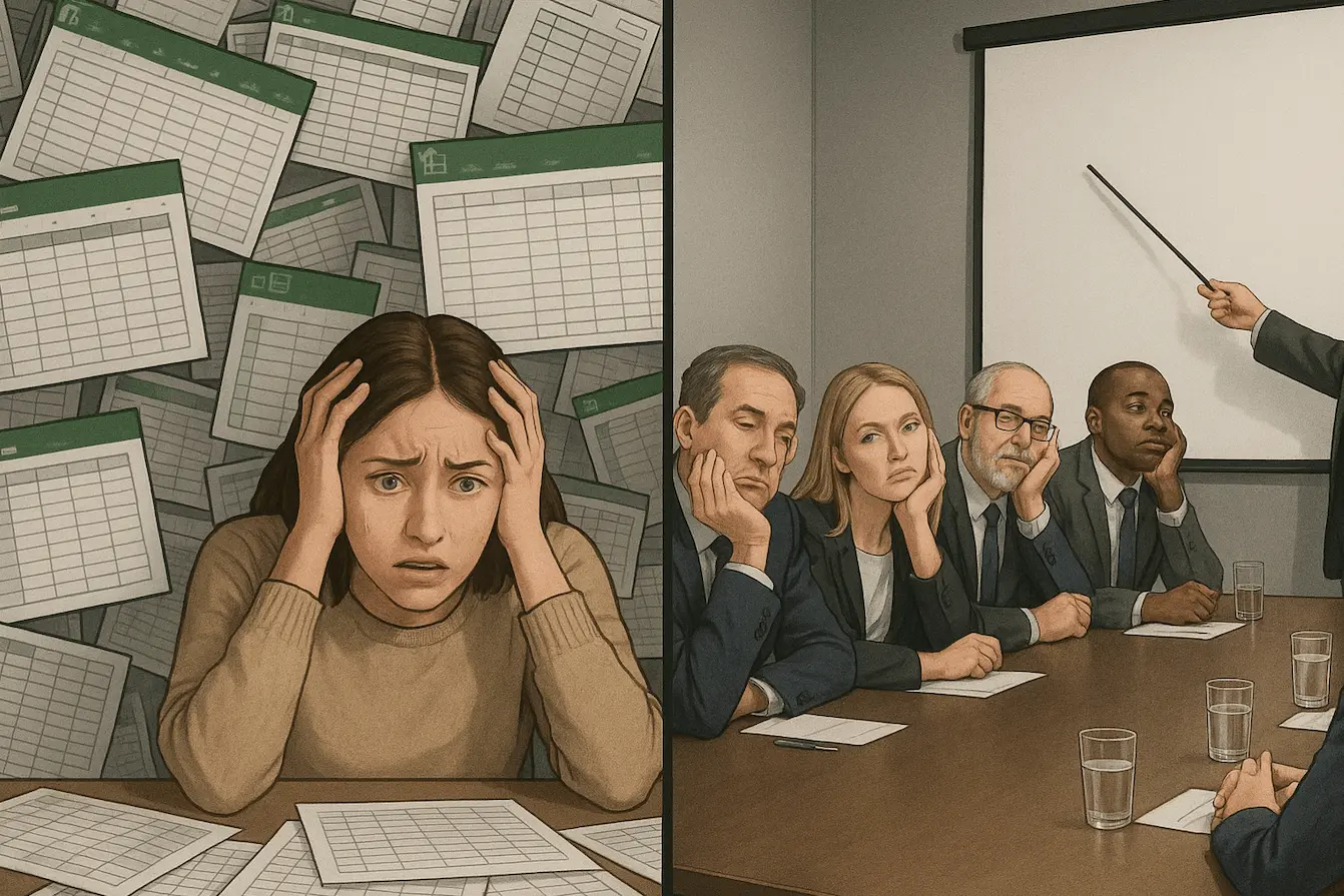 Limitations of relying on Excel for change management reporting
